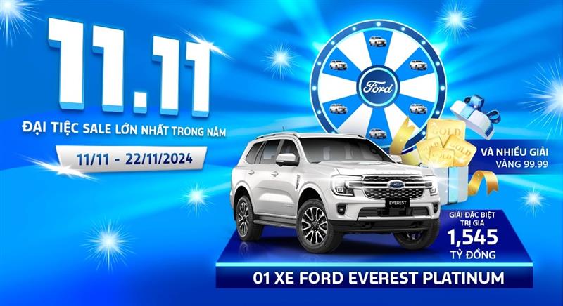 SIÊU ƯU ĐÃI THÁNG 11 - ĐẠI TIỆC SALE 11.11 TẠI FORD TÂY NINH